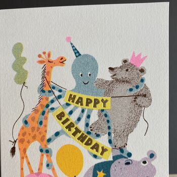 Party Pets Happy Birthday Greeting Card, 2 of 3
