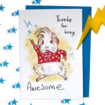 Thanks For Being Awesome Guinea Pig Card, 2 of 4