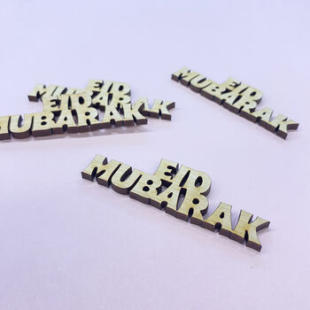 Eid Mubarak Wooden Table Confetti, 2 of 2