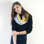 Triangle Knitted Circle Scarf In Piccalilli, thumbnail 6 of 6
