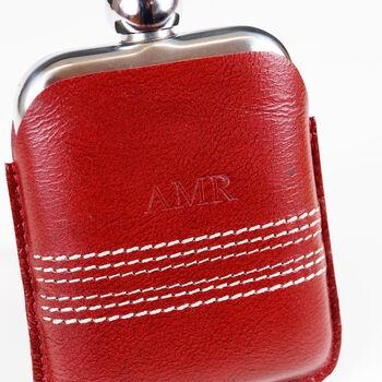 Personalised Luxury Cricket Hip Flask, 7 of 10