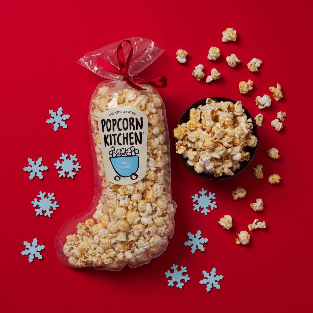 Christmas Stocking Sweet And Salt Popcorn 140g, 1 of 3