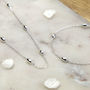 Sterling Silver Dew Drop Anklet, thumbnail 4 of 5