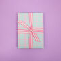 Luxury Pink Grid, Wrapping Paper, thumbnail 3 of 6