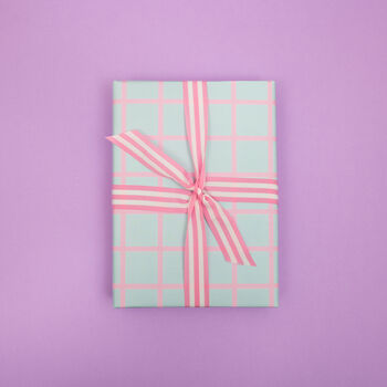 Luxury Pink Grid, Wrapping Paper, 3 of 6