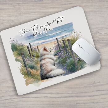 Personalised Samoyed Dog Beach Walk Collection, 5 of 8