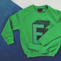 Personalised Initial Children's Embroidered Sweatshirt, thumbnail 3 of 9