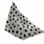 Hand Painted And Re Purposed Linen Bean Bag Chair Polka Dot, thumbnail 11 of 11