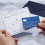 Personalised Free Pass Credit Card Anniversary Card, thumbnail 1 of 3