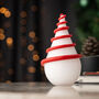 Hand Blown Glass Christmas Tree Sculpture – Forest Spiral Design, thumbnail 7 of 9