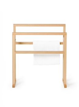 Solid Natural Oak Large Towel Stand, 4 of 4