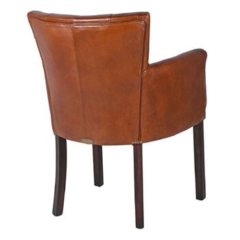 Bijoux Leather Studded Club Chair, 3 of 5