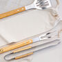 Personalised Engraved Initial BBQ Cooking Tool Set With Carry Bag, thumbnail 4 of 5