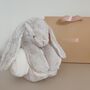 Personalised Bunny Plush Toy With Folded Blanket, thumbnail 1 of 12
