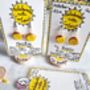 Round Yellow Scorpio Star Sign Stand Up Earring Gift, thumbnail 12 of 12
