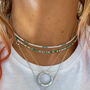 Ocean Turquoise And White Beaded Necklace, thumbnail 1 of 2