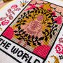 'The World' Tarot Cross Stitch Kit, thumbnail 2 of 4