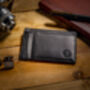Black Grain Leather Card Holder With Rfid Protection, thumbnail 1 of 5