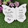 Personalised Memorial Butterflies Plaque, thumbnail 1 of 4