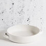 Gharyan Large White Handmade Casserole And Serving Dish, thumbnail 3 of 4