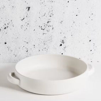 Gharyan Large White Handmade Casserole And Serving Dish, 3 of 4