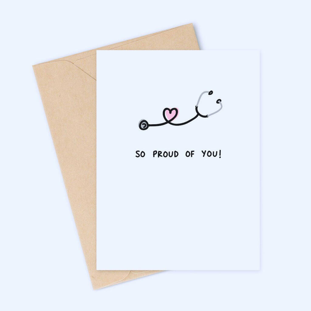 So Proud Of You Doctor Congratulations Thanks Card By Momo Boo Notonthehighstreet Com