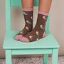 Soft Lambswool Ankle Socks For Women : Animals, thumbnail 6 of 12