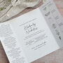 Periwinkle Gatedfold Wedding Invitation, thumbnail 3 of 7