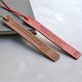 Personalised Valentine's Day Bookmark Custom Romantic Quote, 3 of 8