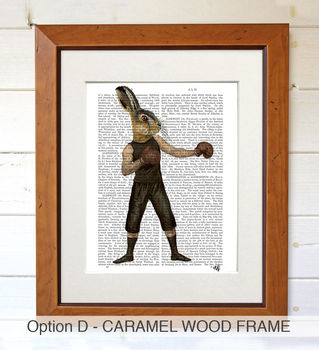 Hare Print, Boxing Hare Book Print, Framed Or Unframed, 6 of 7