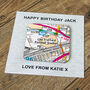 Favourite Football Grounds Coaster Card, thumbnail 5 of 12