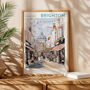 Brighton Lanes Travel Inspired City Poster, thumbnail 7 of 8