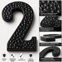 Decorative Brass Number Two Door Sign, thumbnail 5 of 7