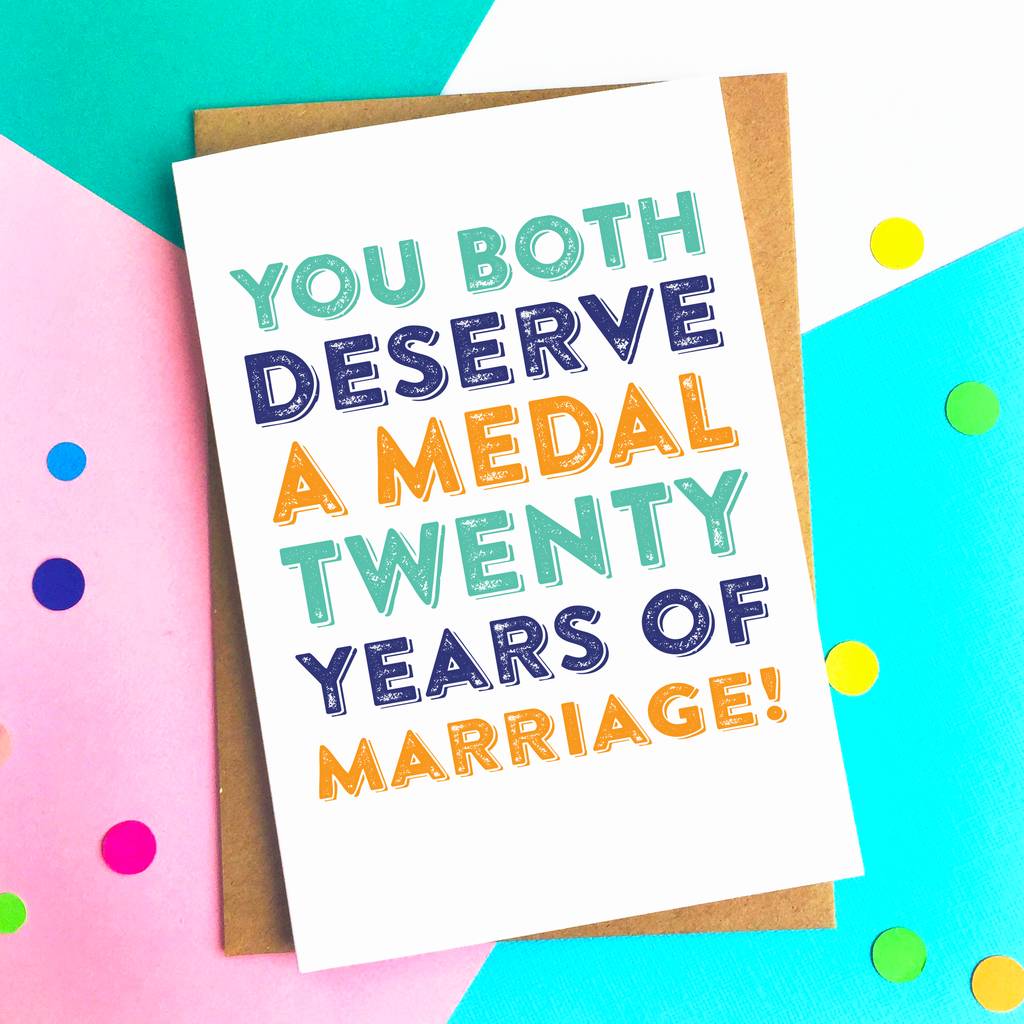 You Deserve A Medal Anniversary Card By Do You Punctuate ...