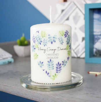 Floral Christening Candle Gift, 3 of 8