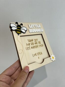 Personalised Bee End Of Term Thank You Teacher Or Teacher's Assistant School Gift : Custom Post It Note Holder, 3 of 4