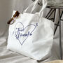 Just Married Personalised Honeymoon Tote Bag, thumbnail 1 of 2