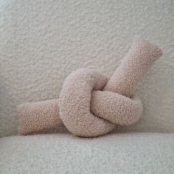 Boucle Love Knot Cushion, 6 of 7