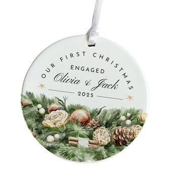 Our First Christmas Engaged Ornament Gift, 3 of 7
