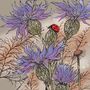 'Ladybird And Cornflowers' Print, thumbnail 3 of 3