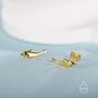 Sterling Silver Extra Tiny Dolphin Fish Stud Earrings, thumbnail 6 of 12