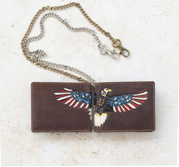 Eagle Design Men's Bifold Leather Wallet, 6 of 8