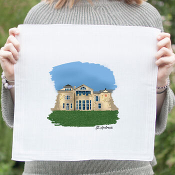 Set Of Four Handkerchiefs With British Golf Courses, 5 of 12