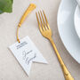 Personalised White Pennant Flag Name Place Setting, thumbnail 3 of 4