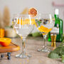 Personalised Birthday Age And Name Gin Glass, thumbnail 1 of 2