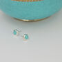 Turquoise And Silver Stud Earrings, thumbnail 5 of 7