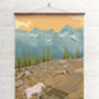 Glacier National Park USA Travel Poster Art Print, thumbnail 2 of 6