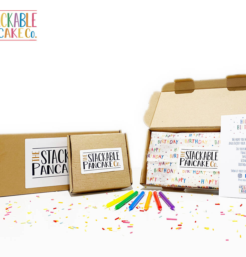 Birthday Breakfast Funfetti Pancakes Kit By The Stackable Pancake Co