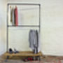 Laura Dark Steel Pipe Freestanding Double Clothes Rail, thumbnail 4 of 7