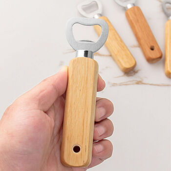Wooden Bottle Opener – Personalized Christmas Gift, 2 of 4